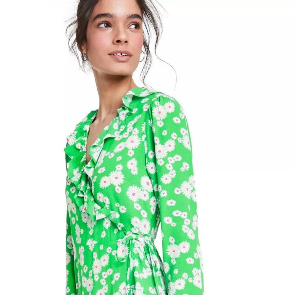 Rixo X Target Green Daisy Ruff - Picture 3 of 4